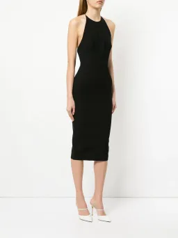 Alex Perry Lila Midi Dress Black Size 10 for rent on The Volte - image 1