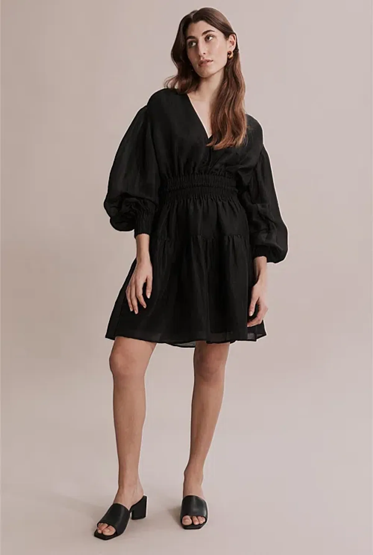 Country Road Gathered Detail Dress - Image 3