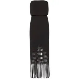 Dion Lee Strapless Laser Cut Dress Black Size AU 8 for rent on The Volte - image 5