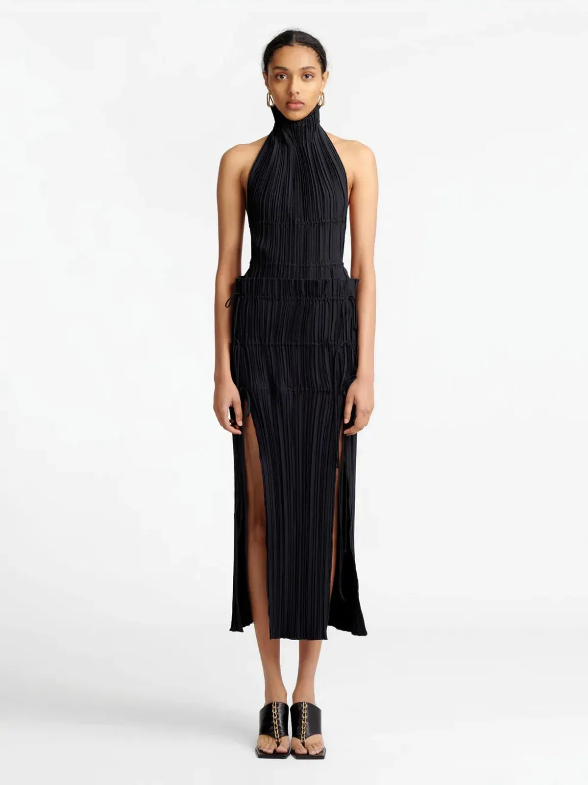 Dion Lee Channel Pleat Top Black Size AU 8 - Image 1