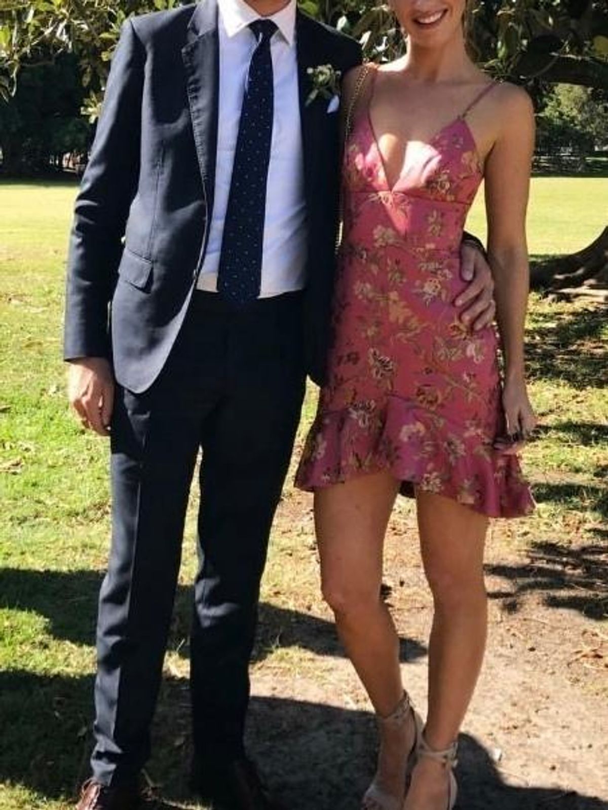 Zimmermann Cavalier Flounce Bodice Mini Dress Pink Floral Size 6 - Image 2