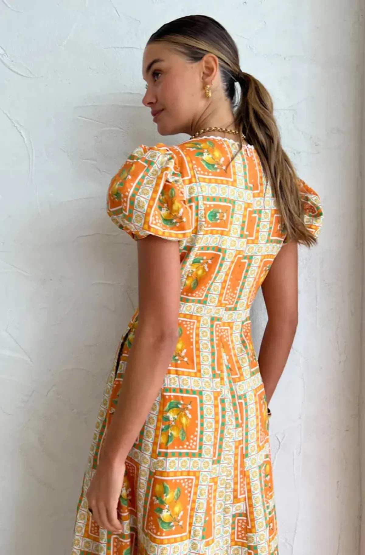 By Nicola Wavy Mosaic Patchwork Orange Size 8  - Image 2