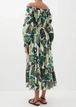 Alemais Siena Off Shoulder Dress Green Size 8 for rent on The Volte - image 3