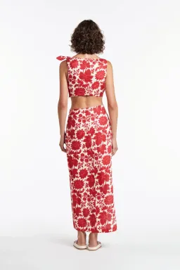 Sir the Label Cinta Knot Midi Dress Valentina Floral Size AU 6 for rent on The Volte - image 3