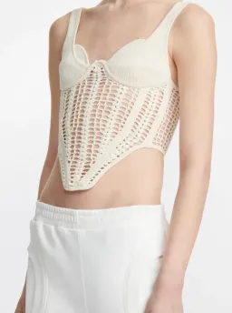 Dion Lee Crochet Corset Bone Size S / Au 8 for rent on The Volte - image 4