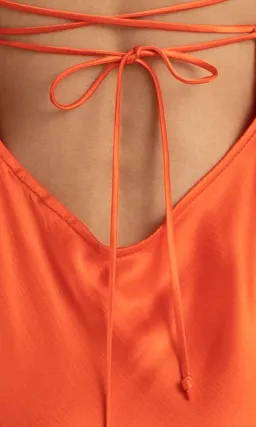 Bec & Bridge Lorelai Tie Maxi Dress Fire Red  Size 8 for rent on The Volte - image 4