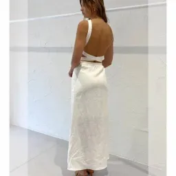 Sir the Label Ambroise Open Back Gown White Size 1 / Au 8 for rent on The Volte - image 4