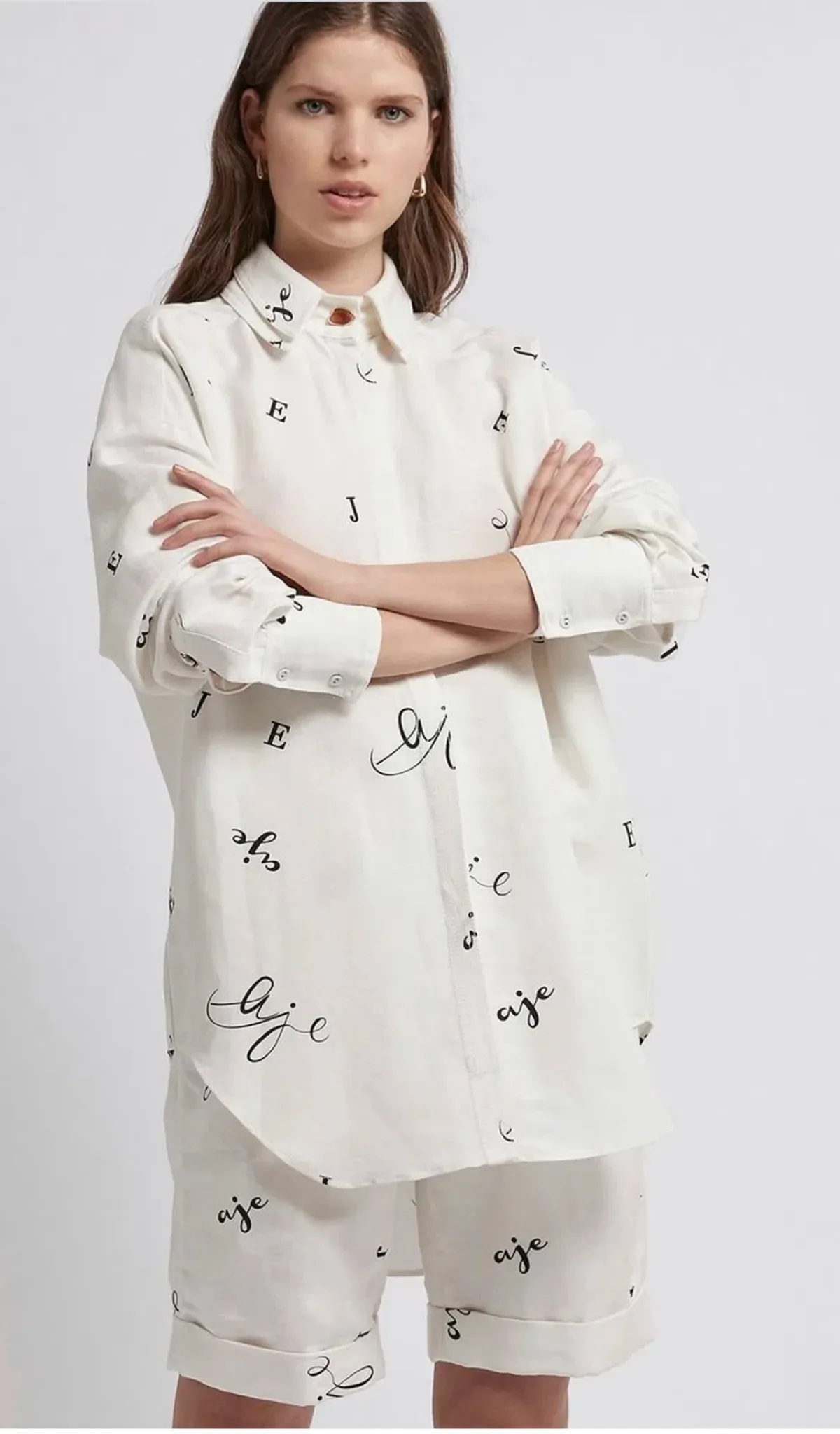 Aje Psychedelia Multi Logo Shirt Size 10 - Image 2