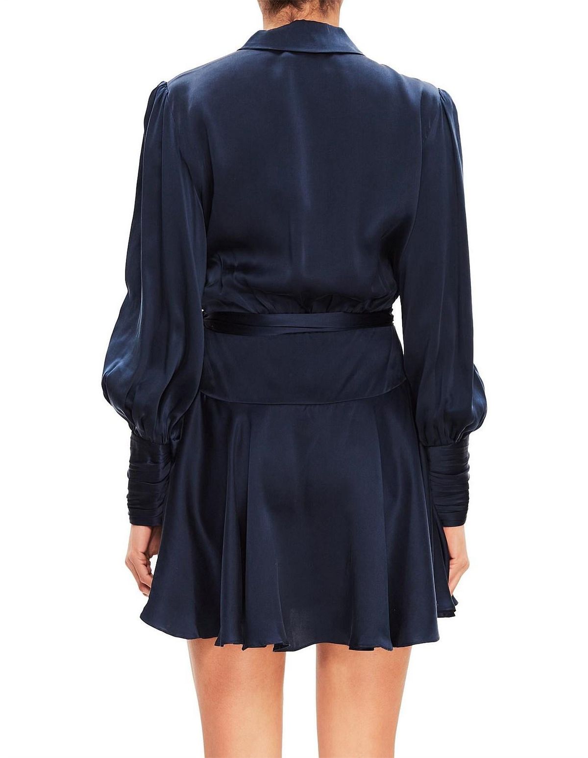 Zimmermann Mini Wrap Dress Navy Size 6 - Image 3