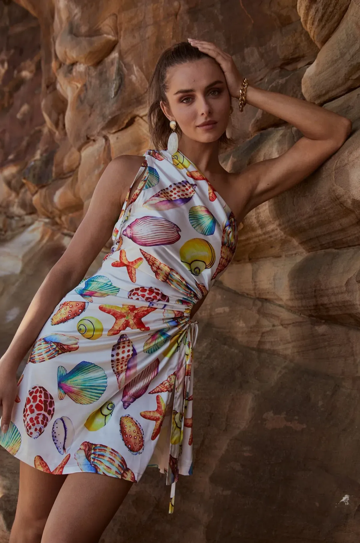 Sonya Moda Nour De La Mer Mini Dress Multi Size 8 - Image 1