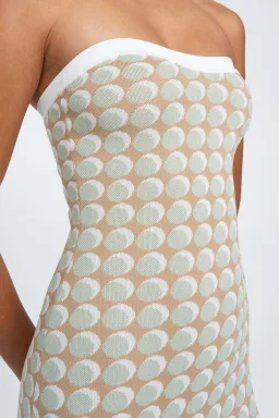 By Johnny Sol Geo Knit Dress Pistachio Size L/10 for rent on The Volte - image 2