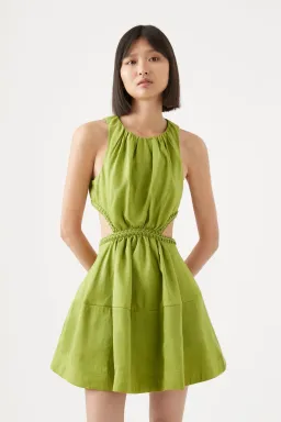 Aje Voyage Cut Out Mini Dress Verdant Green Size 8 for rent on The Volte - image 2