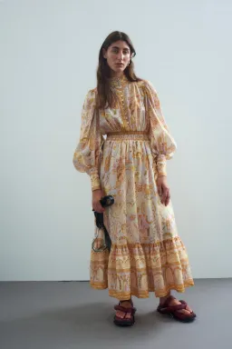 Alemais Solitaire Midi Dress Print Size 12  for rent on The Volte - image 1