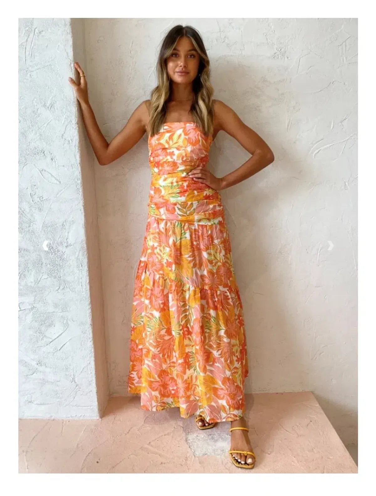 Issy Isles Dress in Aloha Orange Size AU 6 - Image 2