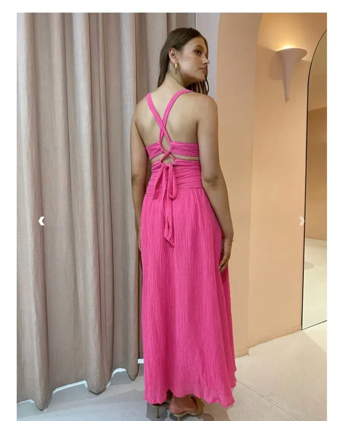 Issy Hoops Dress in Blossom Pink Size AU 6 - Image 2