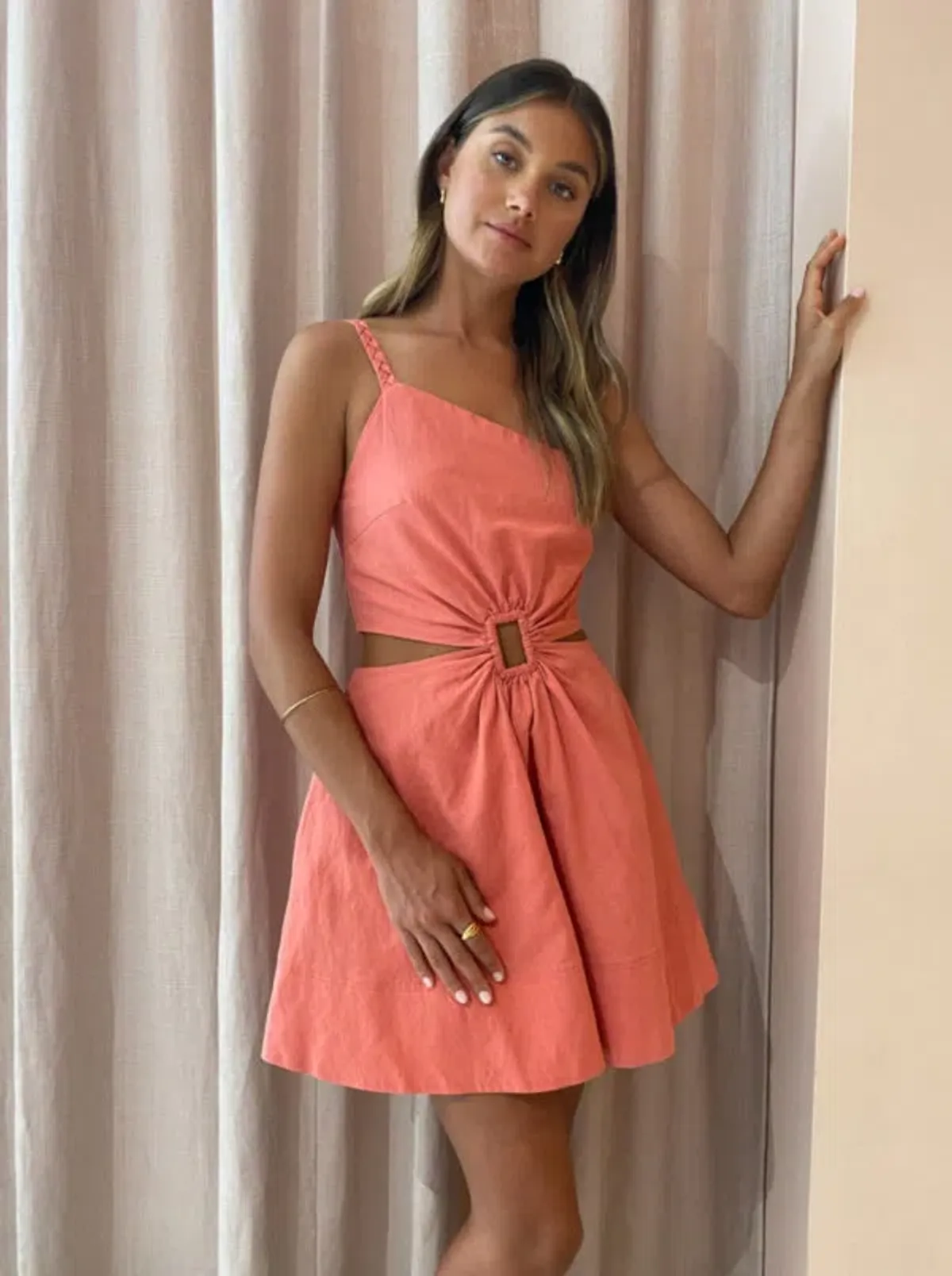 New Romantics Mini Dress Pink Size AU 10 - Image 2