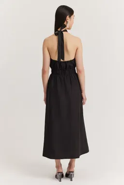 Country Road Halter Midi Dress Black Size AU 10 for rent on The Volte - image 2