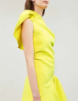 Maticevski Enfanta Mini Dress Yellow Size 8 for rent on The Volte - image 2