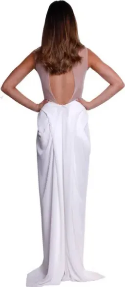 Carla Zampatti Birth Of Venus Dress White Size 6 for rent on The Volte - image 2