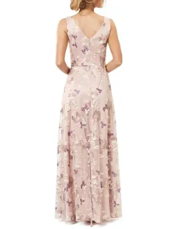 Review Bella Floral Maxi Dress Blush Size 8 for rent on The Volte - image 4