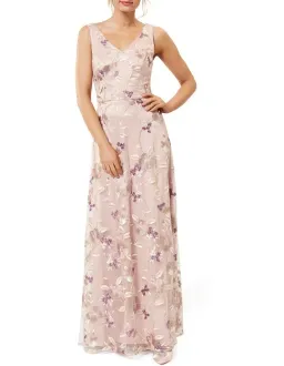 Review Bella Floral Maxi Dress Blush Size 8 for rent on The Volte - image 2