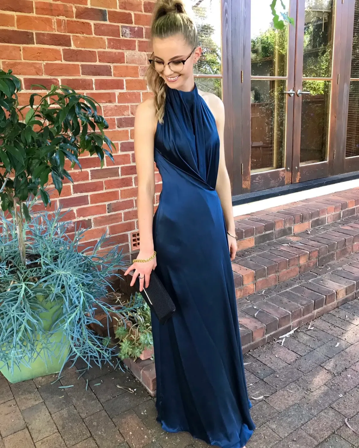 Bianca Spender Isabella Gown Navy Size 6 - Image 2