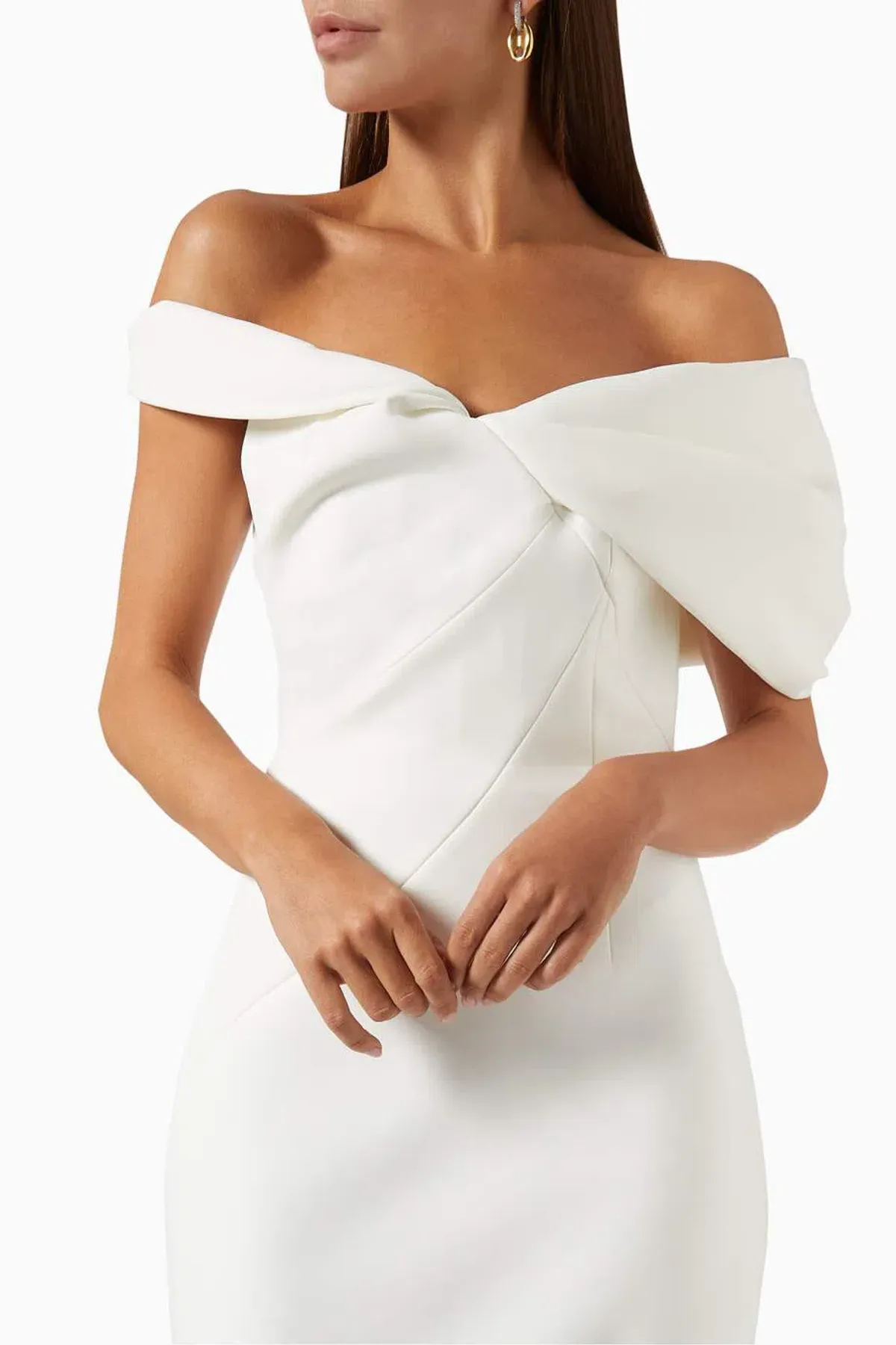 Rachel Gilbert Matteo Dress Ivory Size 8 - Image 3