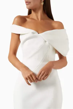 Rachel Gilbert Matteo Dress Ivory Size 8 for rent on The Volte - image 3