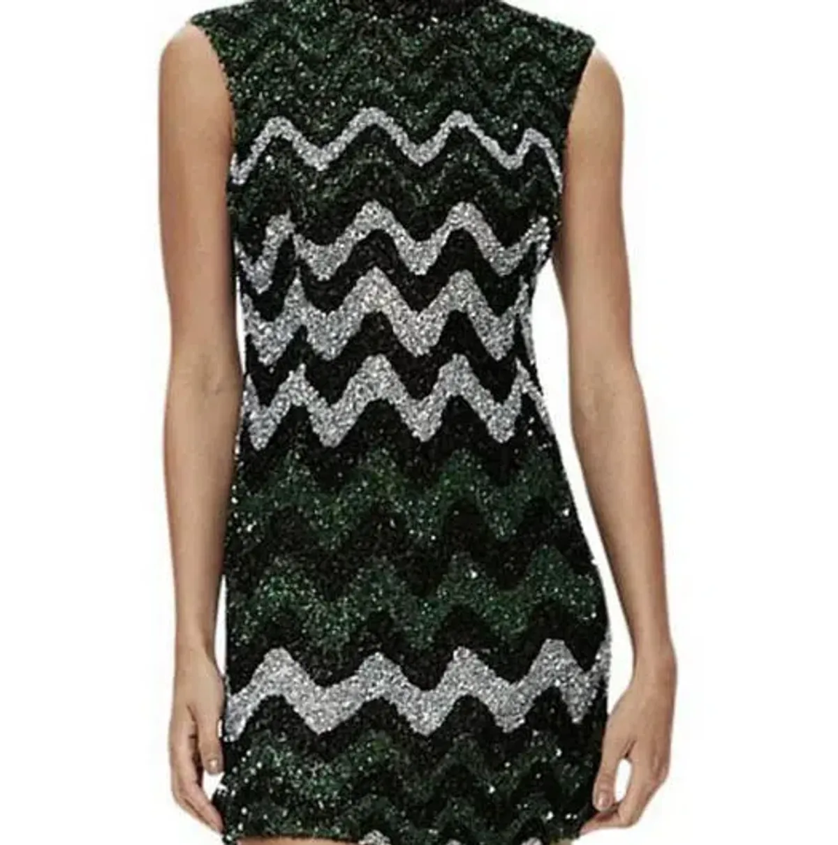 Rachel Gilbert Callum Mini Dress Multi Sequin Size 2/AU 10 - Image 2