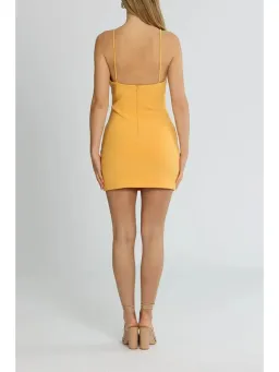 Bec & Bridge Cammi Mini Dress Orange Size AU 6 for rent on The Volte - image 3