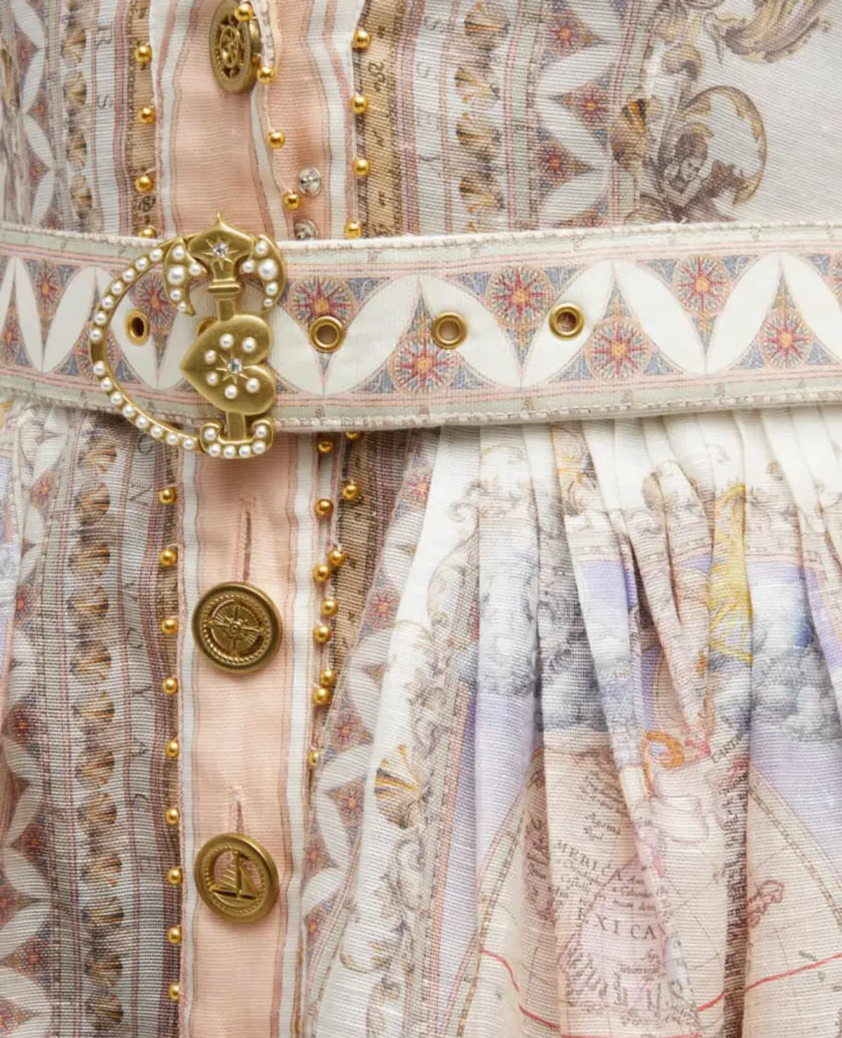 Zimmermann The High Tide Shirt Dress in Odyssey Print  Size 2/Au12 - Image 3