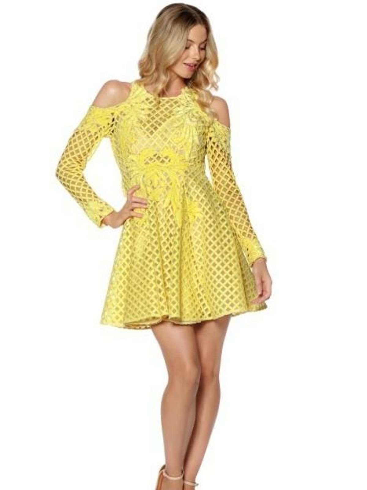 Thurley Hydbrid Dress yellow size 8 - Image 1