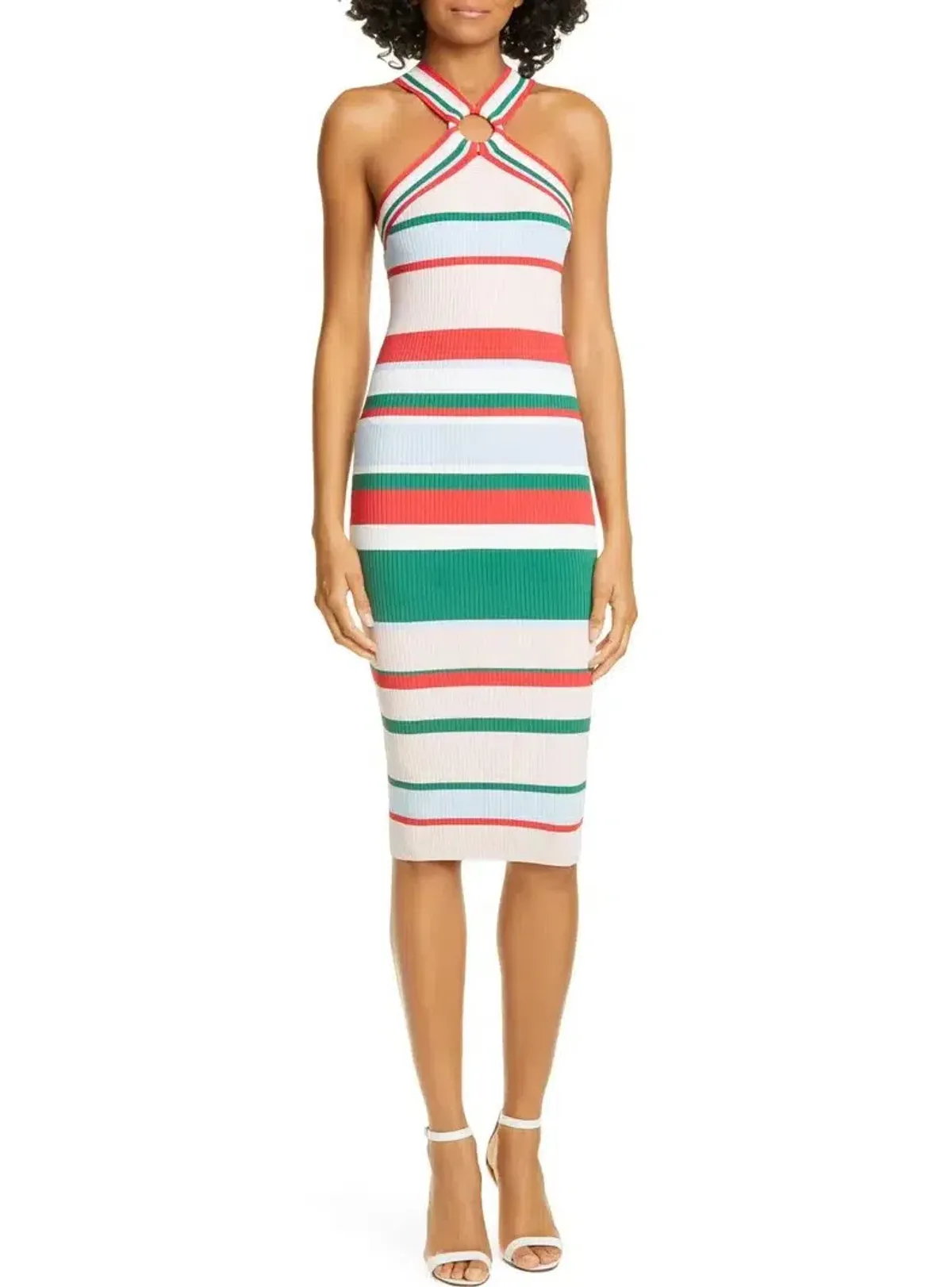 Ted Baker Lyndiaa Tutti Frutti Body Con Sweater Dress Multi Size 8 - Image 2