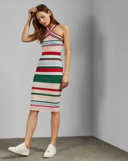 Ted Baker Lyndiaa Tutti Frutti Body Con Sweater Dress Multi Size 8 for rent on The Volte - image 3