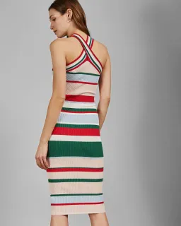 Ted Baker Lyndiaa Tutti Frutti Body Con Sweater Dress Multi Size 8 for rent on The Volte - image 4