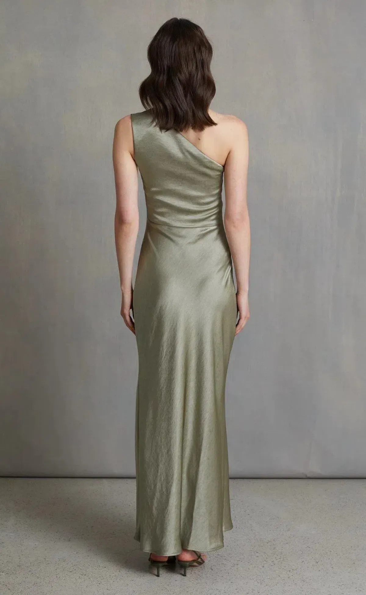 Bec & Bridge The Dreamer Asym Dress Sage Size 10 - Image 2