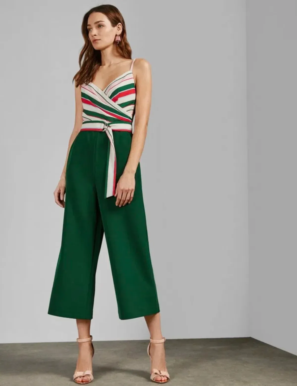 Ted Baker Jordin Tutti Frutti Stripe Jumpsuit in Multi Size 8 - Image 2