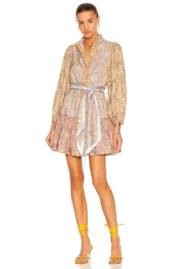 Zimmermann Tempo Silk Mini Dress Print Size 0/Au 8 for rent on The Volte - image 1