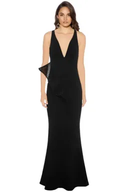 Sheike Olivia Maxi Dress Black Size 16  for rent on The Volte - image 1