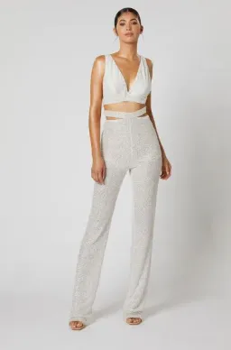 Winona Husk Top & Pant Set White Size 8 for rent on The Volte - image 1