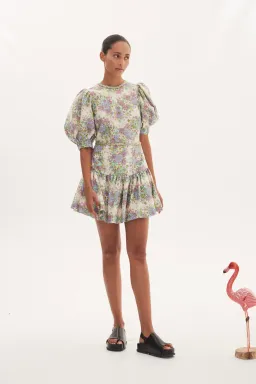 Alemais Agnes Mini Dress Cream Size AU 10 for rent on The Volte - image 1