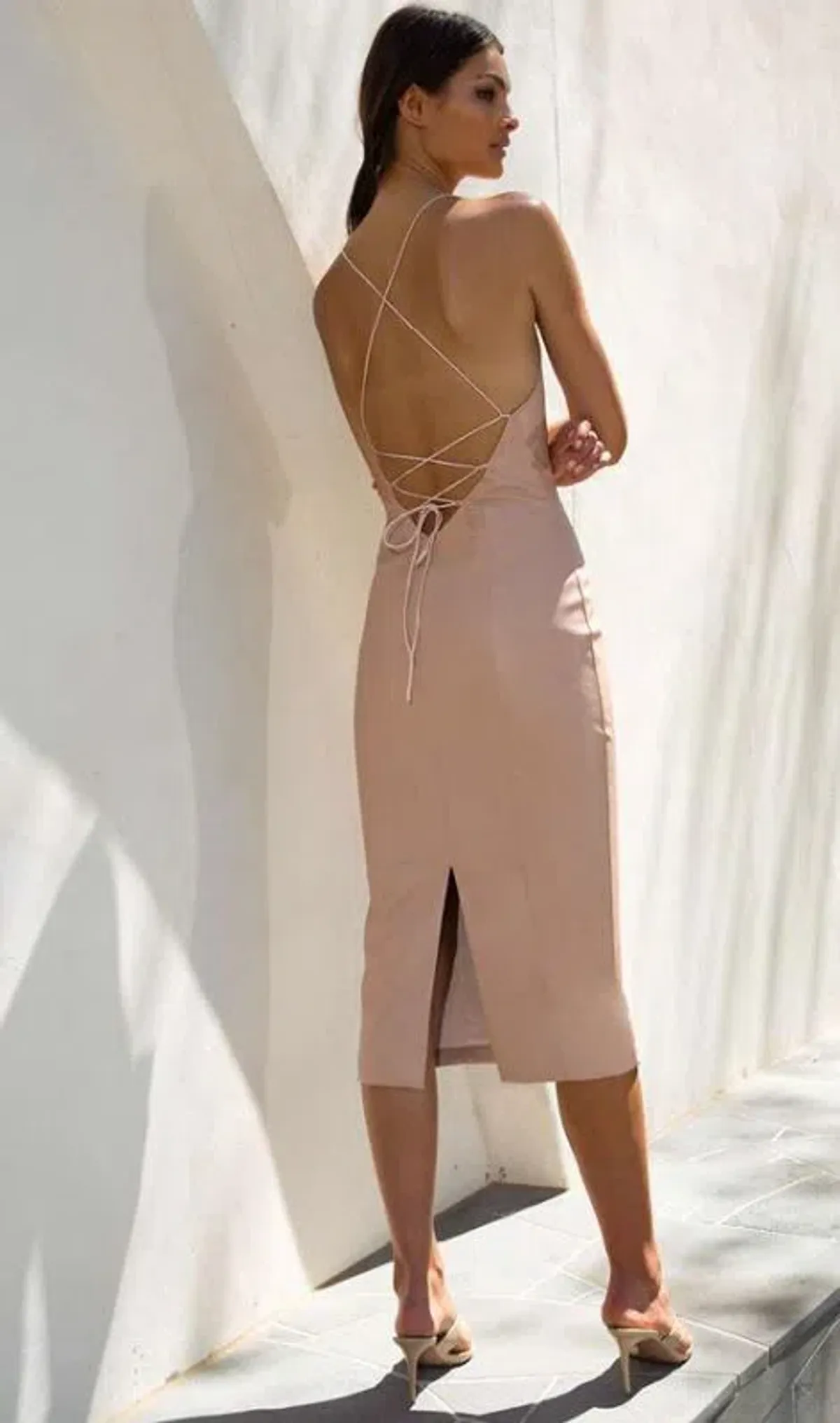 Misha Rory Dress Nude Size 8 - Image 4