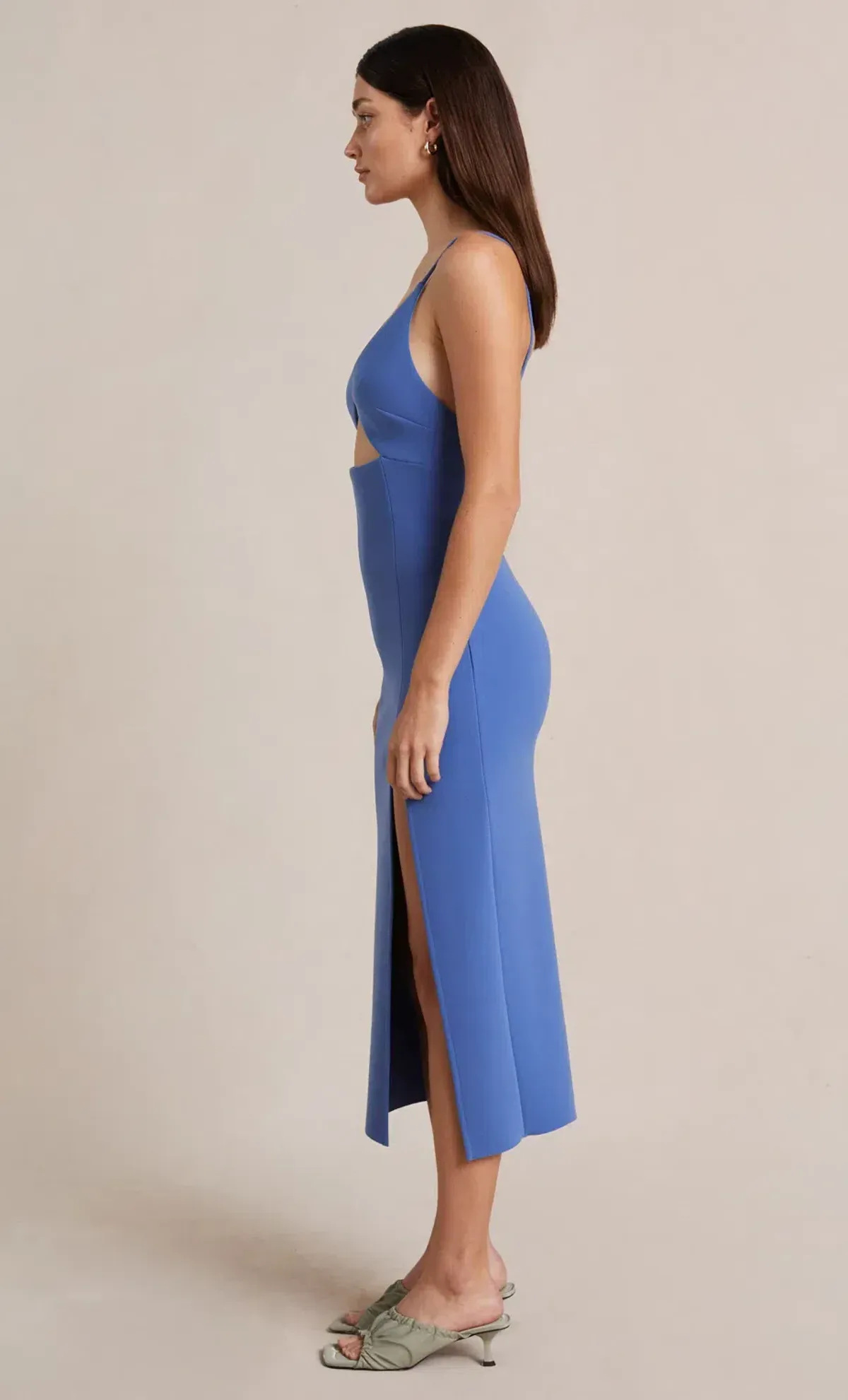 Bec & Bridge Josette Midi Dress in Blue Size AU 6 - Image 4