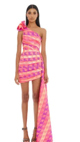 Eliya The Label Sabrina Dress Pink Size AU 12 for rent on The Volte - image 1