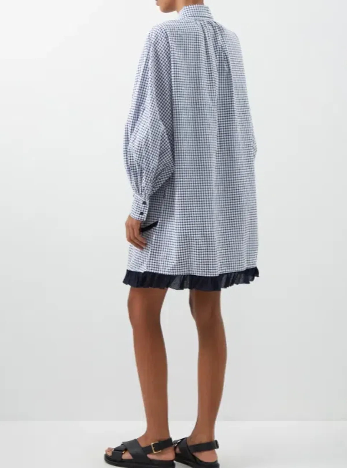 Lee Mathews Olive Mini Shirt Dress Print Size 16  - Image 3