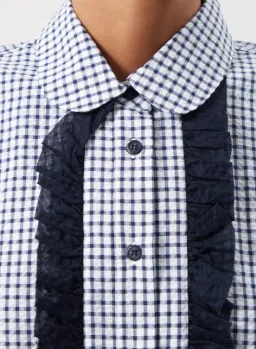 Lee Mathews Olive Mini Shirt Dress Print Size 16  for rent on The Volte - image 4