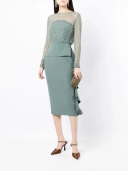 Rachel Gilbert Estelle Dress Green Size 4/Au 14  for rent on The Volte - image 1