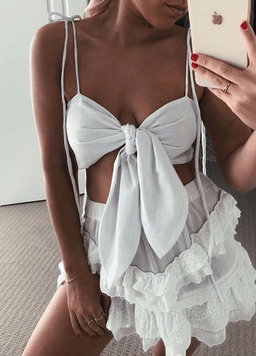 LULU SKIRT AND TIE BRA TOP for rent on The Volte - image 2