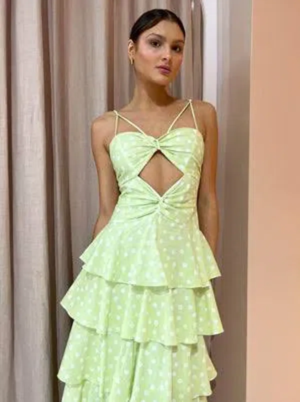 Issy Hope Floats Dress In Key Lime Dot Size AU 8 - Image 2