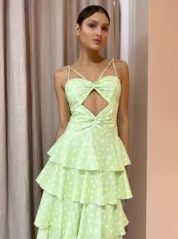 Issy Hope Floats Dress In Key Lime Dot Size AU 8 for rent on The Volte - image 2